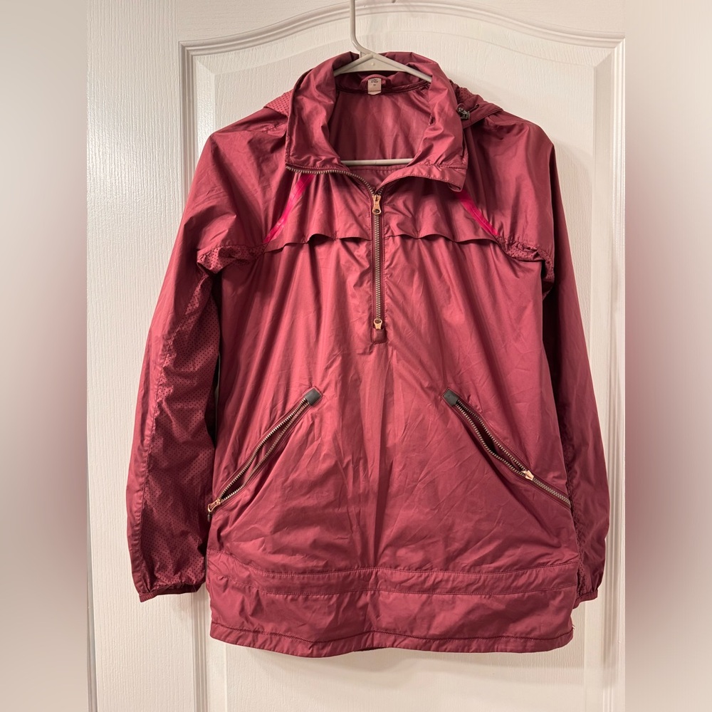 Lululemon Miss Misty Pullover Jacket II Packable Windbreaker Rust Berry Sz 4